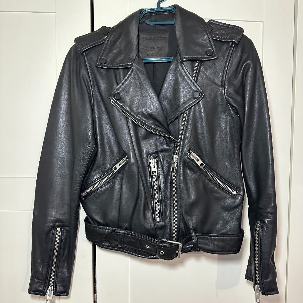 AUTHENTIC Biker Lamb Leather Jacket - ALL SAINTS - Perfect Condition!